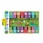 PATPAT  Musical Mat for Kids, 36'' x 24'' Dual-Row Keyboard Floor Piano Mat with 16 Keys & 8 Instrument Sounds, Musical Mat Early Educational Toys Gifts for 2/3/4/5/6 Year Old Boys Girls