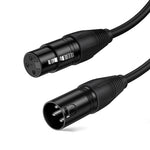 ZORBES XLR Cable, 6FT XLR Male to Female Cable XLR Microphone Cable, Metal Mic Compatible with Karaoke Machine/Speaker/Amp/Mixer for Karaoke Singing, Speech, Wedding, Stage and Outdoor Activity