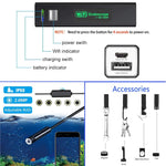 Verilux® Endoscope Camera Wireless Endoscope 1200P HD Inspection Camera Premium IP67 Waterproof WiFi Borescope with Flexible Rigid Cable for Android iOS iPhone Samsung Smartphone PC 5 Meters Cable