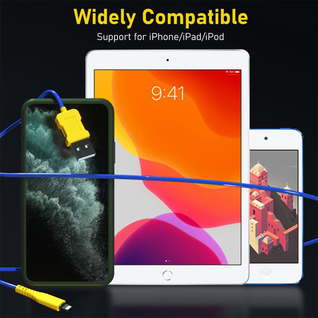Verilux Multi Light-ning USB Data Sync Fast Charging & Reboot Recovery Cable Cord for iOS System, iPhone, iPad