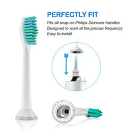 HANNEA  8 Pack Electric Toothbrush Head Standard Replacement Toothbrush Heads for Philips Compatible with ProResults DiamondClean FlexCare Healthy White