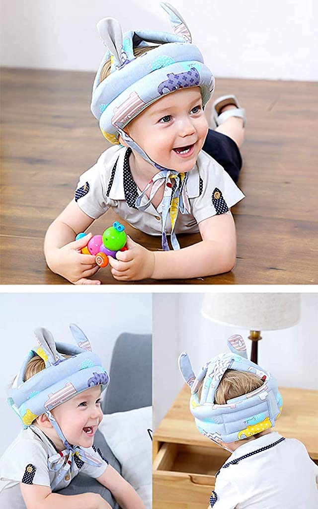 SNOWIE SOFT Baby Head Protector, Adjustable Size Baby Learn to Walk Or Run Soft Safety Helmet, Infant Anti-Fall Anti-Collision,for Baby Months~5 Years Old (Multi-Colour 3)