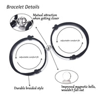 SANNIDHI Couple Bracelets Romantic Magnetic Gift Wrist Braided Rope Bracelet For Men Women Couple Lovers Boyfriend Girlfriend Gift