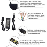 STHIRA  AC to DC Converter 12V 5A 60W 110-220V to 12V Car Cigarette Lighter Socket AC/DC Power Adapter Power Supply for Car Vacuum Cleaner Car Fan Car Air Purifier Car MP3 Other Car Devices Under 60W