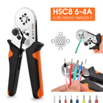 HASTHIP® Wire Crimping Tool Kit, Ferrule Crimping Tool, Self Adjusting Square Wire Crimper Plier for AWG23 7 with 1200pcs Assortment Ferrule Wire Copper Crimp Connector, Wiring Cable Connector