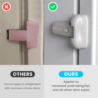 SNOWIE SOFT® Home Safety Lock for Kids Easy Cabinet Door Lock Refrigerator Lock Self-Adhesive Child Safety Lock