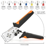 HASTHIP® Wire Crimping Tool Kit, Ferrule Crimping Tool, Self Adjusting Square Wire Crimper Plier for AWG23 7 with 1200pcs Assortment Ferrule Wire Copper Crimp Connector, Wiring Cable Connector