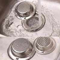 ZIBUYU Stainless Steel Bathroom Sink Drain Filter Shower Cover Kitchen Sink Strainer Basket Catcher 1 Pack 4.33 inch