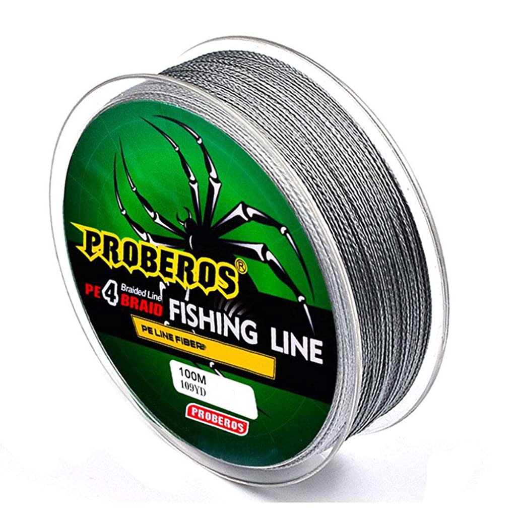 ELEPHANTBOAT  PROBEROS 100M Durable Colorful PE 4 Strands Monofilament Braided Fishing Line Angling Accessory