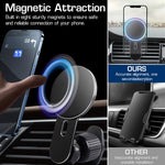 STHIRA® Magnetic Car Mobile Holder, 360 ° Rotatable Strong Magnetic Phone Holder for Car, Car Air Vent Phone Holder Fits for Magsafe iPhone 14 13 12 Pro Max Plus Mini/All Phones/Tablets