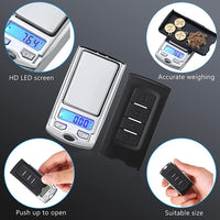 HASTHIP  Digital Kitchen Weighing Scale for Home 200g/0.01g Food Weighing Scale for Diet LCD Digital Pocket Scale with Key Ring Creative Car Key Design Portable Electronic Kitchen Scale for Jewellery Medicine