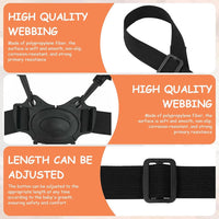 SNOWIE SOFT® Baby Safety Strap for Chair 5-Anchoring-Points Safety Harness Belt for Toddlers Universal Adjustable Quick Release Buckle Design Baby Safety Strap for Stroller, High Chair, Pram