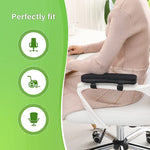 HANNEA 2Pcs Chair Armrest Pads Ergonomic Elbow Pillow Memory Foam Pressure Relief Office Chairs Gaming Chair Armrest Cover Arm Support Thick Cooling Gel Arm Rest Pads