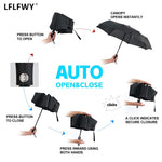 PALAY Umbrella for Men, Windproof Travel Umbrella Automatic Folding Umbrella, 3 Fold with Auto Open and Close Umbrella for Man, Women, Kids, Girls, Boys (Black)