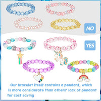 PALAY 9 Pieces Unicorn Bracelets for Women Crystal Bracelet for Unicorn Birthday Supplies Bracelet for Women Stylish Latest (multi1)