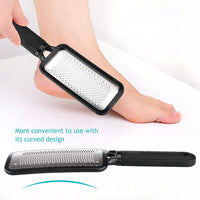 MAYCREATE  PIXNOR Stainless Steel Foot Exfoliating Scrubber Cleaner File (Black)