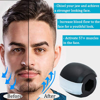 MAYCREATE  3pcs Face Jawline Exerciser for Women Men, Slim and Tone Your Face Neck and Jaw - Helps Reduce Stress and Cravings - Facial Exerciser