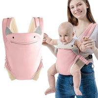 SNOWIE SOFT® Baby Carrier Bag for 0 to 3 Year Baby Adjustable Kangaroo Bag for 0 to 2 Year Baby with Pocket, Baby Bags for Mothers Carry Soft & Breathable Baby Carrier for New Born, Baby Products Pink