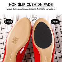 PALAY Self-Adhesive Non-Skid Shoe Pads, Anti-Slip Shoe Sole for Women, Sole for shoes High Heels, Flats,Wedge heel Sole Protector of 3 Pairs