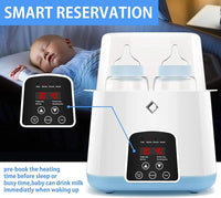 SNOWIE SOFT® 6 in 1 Baby Bottle Warmer & Sterilizer for Baby Food, Water Milk Heater & Defrost, Electric Steam Sterilizer with LCD Display, Accurate Temperature Control, Baby Accessories