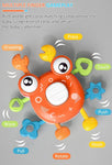 PATPAT® Sensory Toys for Kids, Cartoon Crab Activity Toys for Baby Fine Motor Skill Toy Montessori Toys for Toddler Soothing Toy Kids Interactive Toy Early Educational Toys Gifts for Newborns - Orange