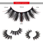 MAYCREATE 7 Pairs False Eyelashes Party Look 3D Lashes 15-18mm Fake Eyelashes For Party