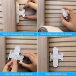 SNOWIE SOFT® 4pcs Sliding Door Child Lock, Window Child Safety Locks, Baby Proof Windows Locks, Sliding Door Lock for Child Safety