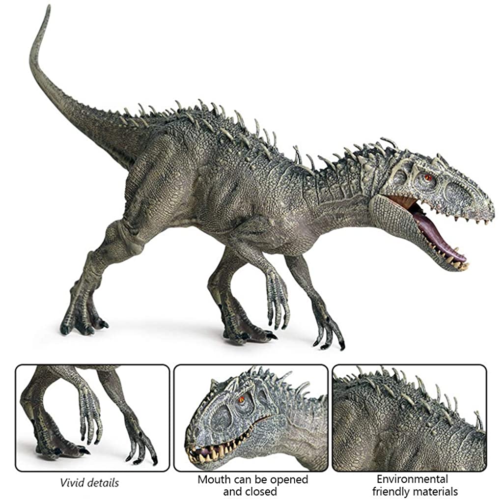 PATPAT  Dinosaur Toys for Kids Big Size, Tyrannosaurus Rex Toy with Adjustable Mouth, Dinosaur Action Figures for 4 + Years Boys Gifts for Kids on Birthday (33x20x5.5cm,Tyrannosaurus rex)