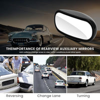 STHIRA® Blind Spot Mirror for Car Curved HD Mirror Blind Spot Mirror Mirror Strong Backing Glue Blind Spot Mirror 360° Fine Adjusting Blind Spot Mirror for Car, Van, SUV, Trucks