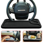 STHIRA® Detachable Tray on Steering Wheel for Laptop & Food Long Portable Steering Wheel Tray Long Time Driving Self Driving Tour Essentials Use