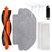 Verilux® Accessories Kit for Mi Robotic Vacuum-Mop P 1 Main Brush, 2 Filters, 4 Bristle Brush, 2 Mop Cloth, 1 Cleaning Brush Replacement Parts Compatible with Mi Robotic Vacuum-Mop P