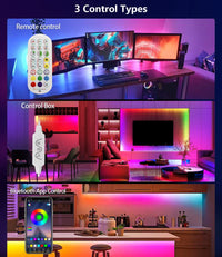 ELEPHANTBOAT 16 Million Colors 5050 RGBIC LED Strip Lights with Smart App & Remote 213Mode Adjustable Music Mode for Bedroom,Kid's Room, Party(USB, 10 Meters)(Multi)