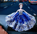 STHIRA® Car Dashboard Toy-Cute Blue Dress Doll Car Dashboard Accessories Toys/Girls Toy Doll for Gifts Birthday