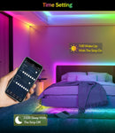 ELEPHANTBOAT 16 Million Colors 5050 RGBIC LED Strip Lights with Smart App & Remote 213Mode Adjustable Music Mode for Bedroom,Kid's Room, Party(USB, 10 Meters)(Multi)