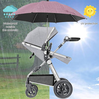 SNOWIE SOFT® Baby Stroller Shade Umbrella with Clamp UV50+ Sun Protection Umbrella for Stroller 360° Adjustable Baby Umbrella Stroller