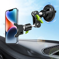 STHIRA® Car Mobile Holder, 360° Rotatable Suction Cup Phone Mount, Phone Holder for Car with Mobile Arm Universal Suction Cup Mobile Stand Anti Shake Fall Prevention for Windshield, Car Dashboard