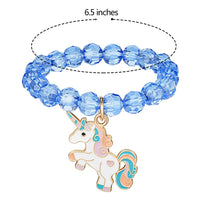 PALAY 9 Pieces Unicorn Bracelets for Women Crystal Bracelet for Unicorn Birthday Supplies Bracelet for Women Stylish Latest (multi1)