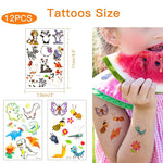 PATPAT 12 Sheets Glow Temporary Cartoon Sticker for Kids Glow Fake Tattoos Sticker Masquerade Cartoon Tattoo Luminous Tattoo Boys Girls Party Supplies Kids Fun Sticker