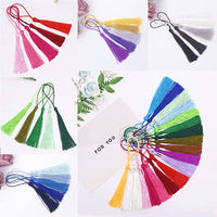 HASTHIP  Handcraft Tassels for Decoration 76pcs,38 Colors Handmade Tassel with Loop for Jewelry Making Souvenir, Bookmarks, DIY Craft Accessory