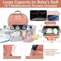 SNOWIE SOFT® Diaper Bag for Baby with Changing Station, Stylish Maternity Bag Large Capacity Mother Bag for Outdoor Camping Travel