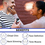 MAYCREATE  3pcs Face Jawline Exerciser for Women Men, Slim and Tone Your Face Neck and Jaw - Helps Reduce Stress and Cravings - Facial Exerciser
