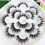 MAYCREATE 7 Pairs False Eyelashes Party Look 3D Lashes 15-18mm Fake Eyelashes For Party