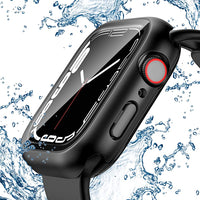 ZORBES Waterproof Cover Case Compatible with Apple Watch Series7, Protective Hard PC Cover Case (41mm Black)