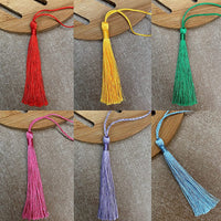 HASTHIP  Handcraft Tassels for Decoration 76pcs,38 Colors Handmade Tassel with Loop for Jewelry Making Souvenir, Bookmarks, DIY Craft Accessory