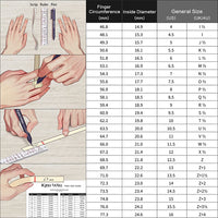 ZIBUYU Stainless Steel Ring for Men Inner Diameter