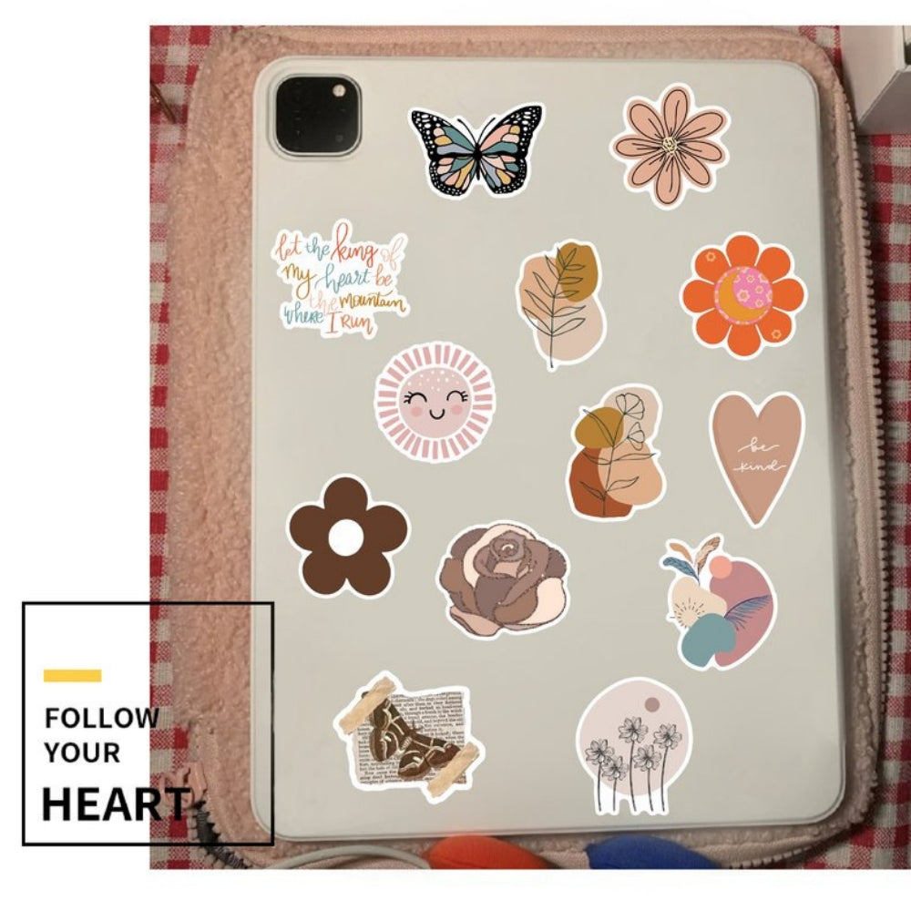 HASTHIP 100pcs Minimalist Scraperbook Sticker Set Sticker for DIY Crafts Photo Album Stickers Art Aesthetic Stickers Skateboard Stickers Phone Case