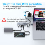 Verilux USB C Hub,USB C Extender with 4-Ports,4 in 1 Multiport USB Hub,Aluminum Alloy,Faster Transmission,USB Hub for Home & Work,Compatible with Most USB C Devices