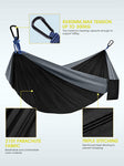 Supvox  Hammock for Camping Outdoor Activities with 2 Fixing Straps, Hammock Swing for Adults Kids, Portable Ultralight Nylon Hammock for Travel Beach Trekking, Maximum 200kg Load (275 x 140cm)