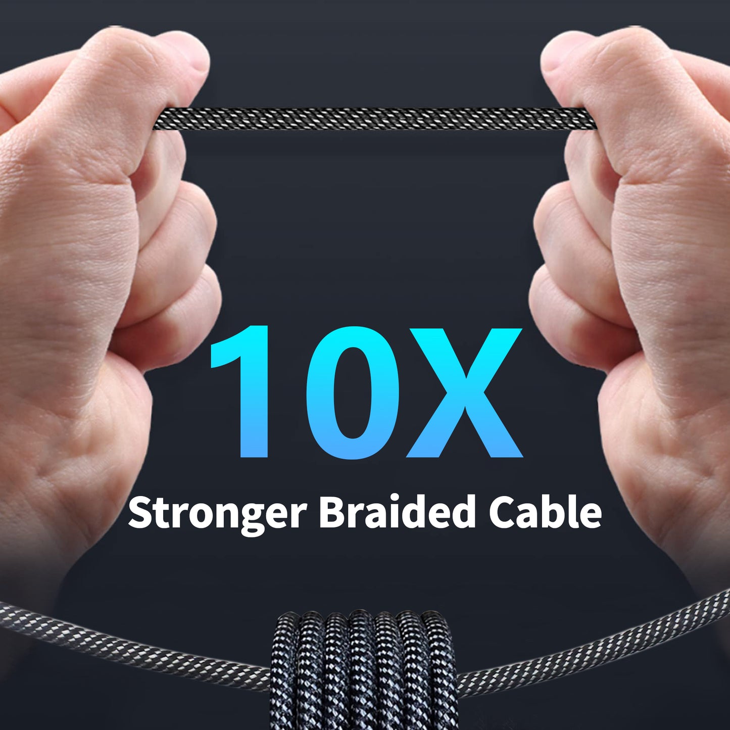 Verilux Type C Cable Fast Charing 100W PD 5A 6.6FT, USB C to USB C Cable Zinc Alloy Nylon Braided Type Data Cable for MacBook Pro/Air, iPad Pro, Samsung S21 S20+ S10 Note 10 Google Pixel and More
