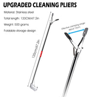 Supvox  47  Grabber Reacher Tool with Easy to Squeeze and Grip Handle for Litter Pick Trash Pick Up, Foldable Grabber Claw Pick Up Reacher Tool Assistaive Device for Elderly